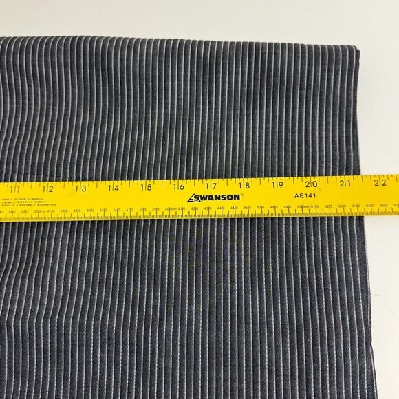 Akris Punto Grey Striped Cotton Pencil Skirt 8 - Picture 8 of 8